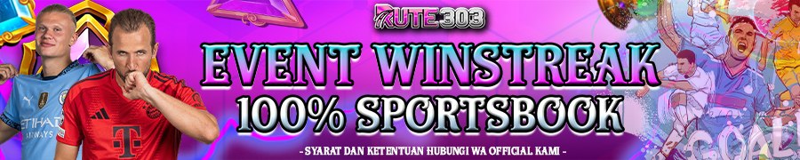 EVENT WINSTREAK 100% SPORTSBOOK BONUS SALDO JIKA WINSTREAK SINGLE BET!